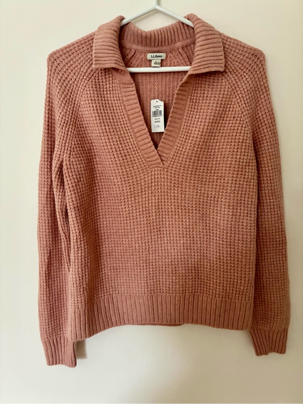 Women's L.L.Bean SuperSoft Waffle Polo Pullover Sweater
